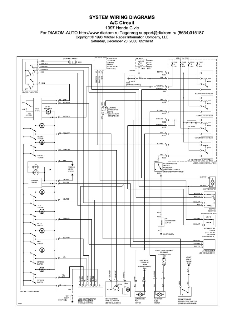 Wiring Diagram Ac Honda Cielo